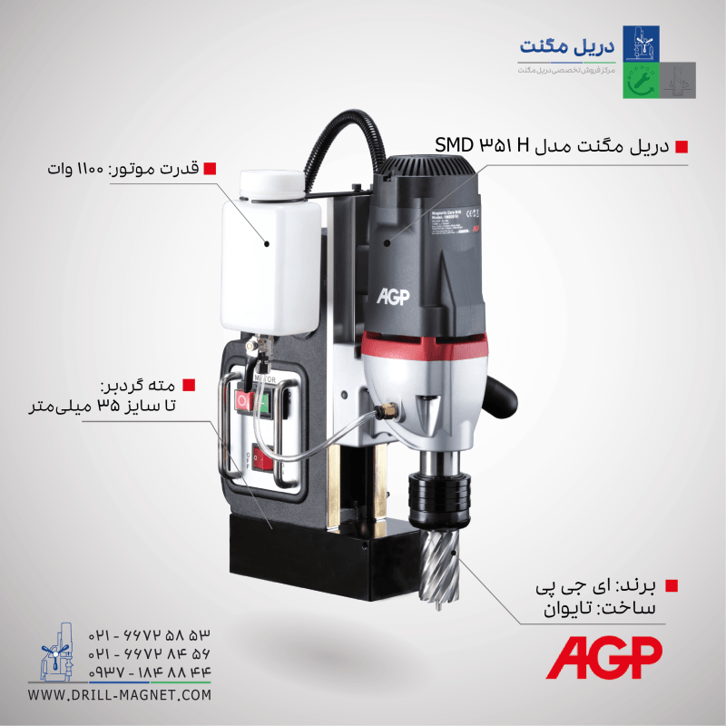 قیمت دریل مگنت ای جی پی مدل SMD351H