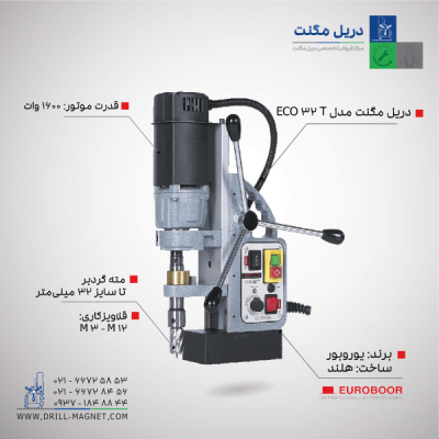 دریل مگنت یوروبور مدل ECO-32T