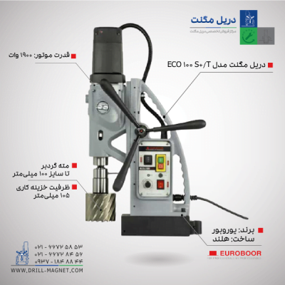 دریل مگنت یوروبور مدل ECO.100S+T