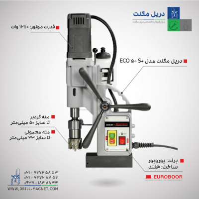 دریل مگنت یوروبور مدل ECO.50S+