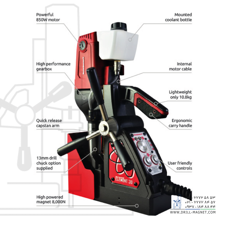 دریل مگنت رپتور مدل Element30