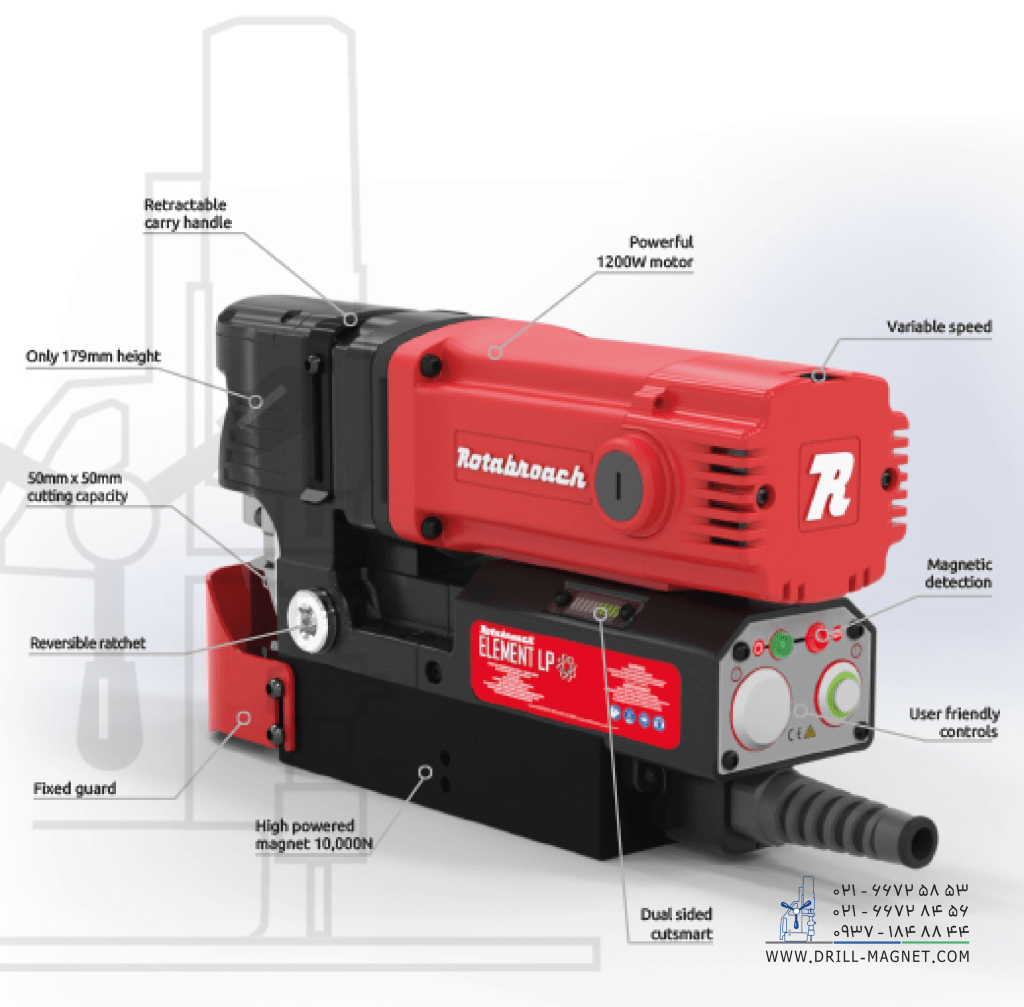 قیمت دریل مگنتی رپتور مدل Element50LP