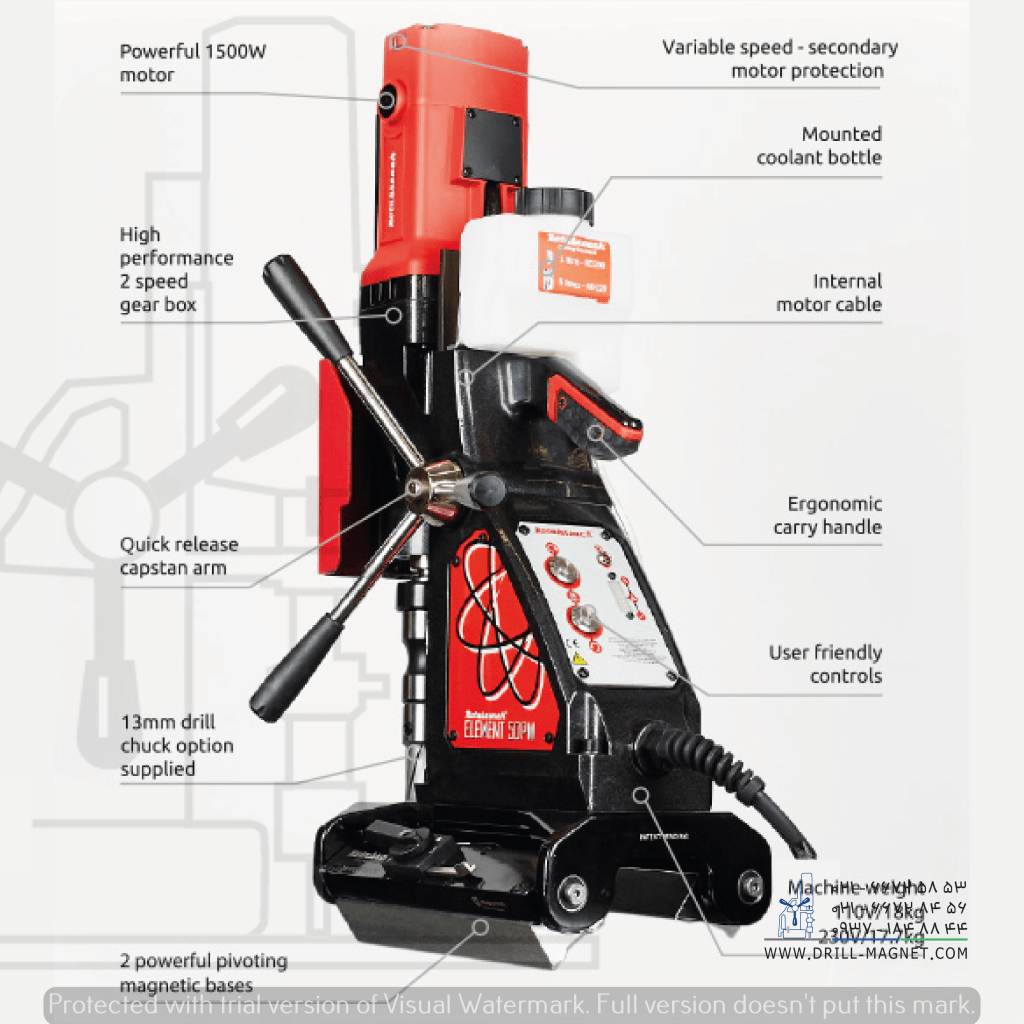 خرید دریل مگنت رپتور مدل Element50PM