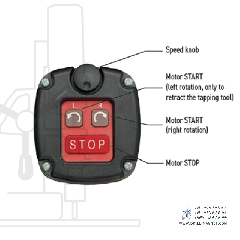 فروش دریل مگنت پروموتک مدل PRO-72T