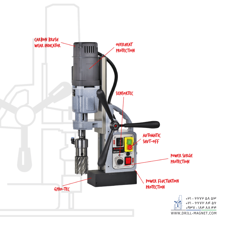فروش دریل مگنتی یوروبور مدل ECO.50+T
