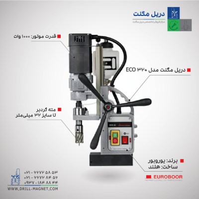 قیمت و مشخصات فنی دریل مگنت یوروبور مدل ECO.32+