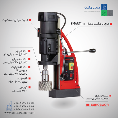 دریل مگنت 100 یوروبور مدل SMART.100