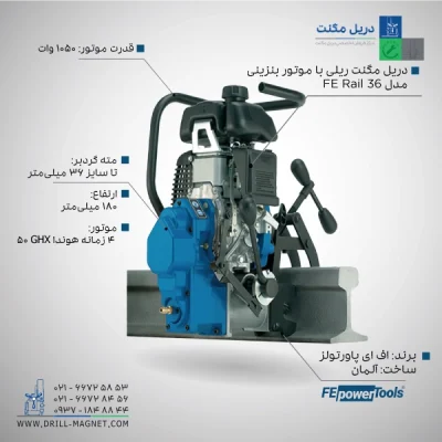 قیمت و خرید دریل مگنت ریلی اف ای fe powertools مدل FE Rail 36 آلمانی